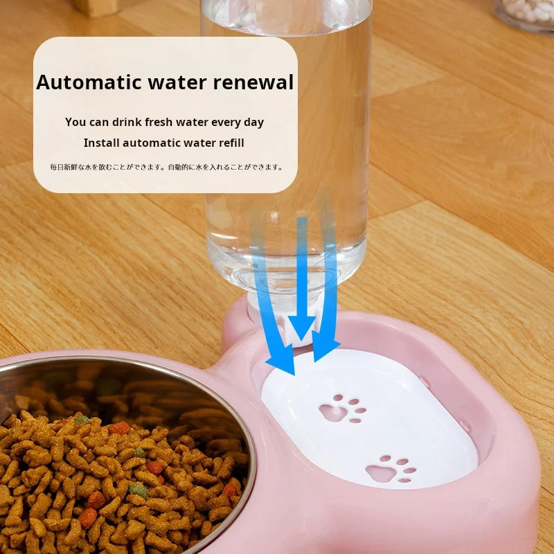 PetNest Double-Bowl Feeding Set