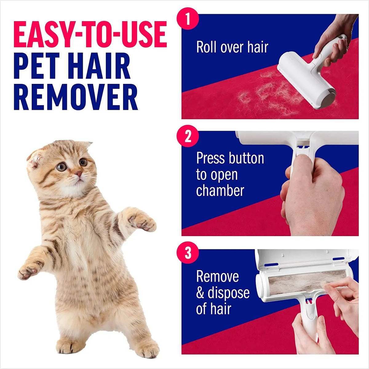 EasyClean Self-Cleaning Pet Hair Roller
