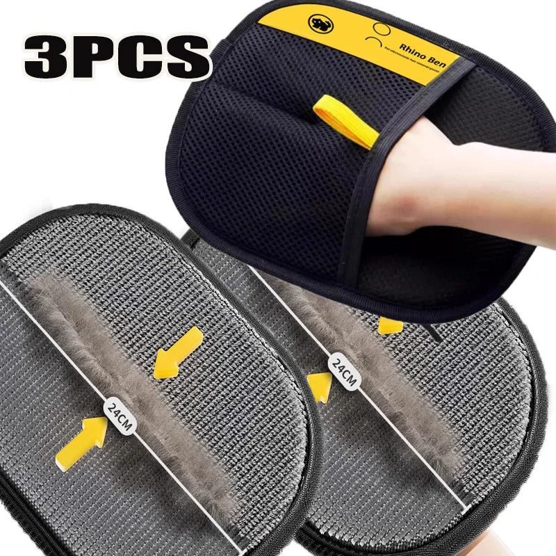 CozyTouch Double-Sided Pet Grooming Gloves