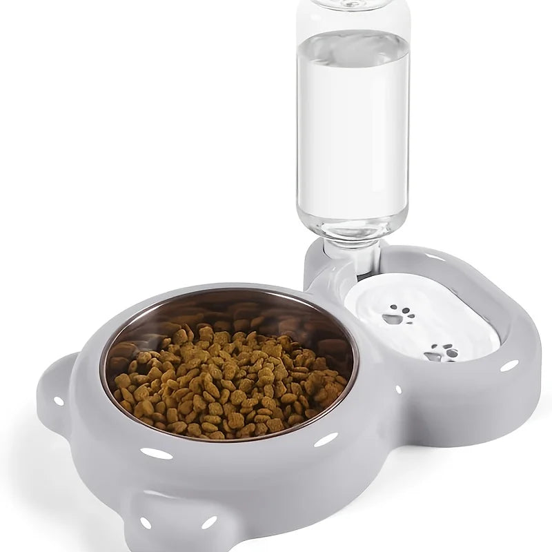 PetNest Double-Bowl Feeding Set