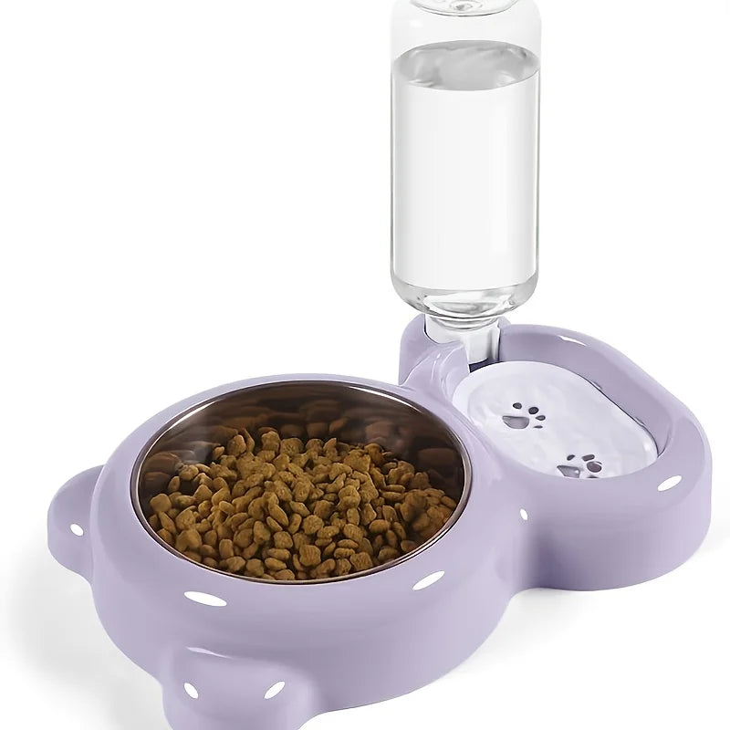 PetNest Double-Bowl Feeding Set