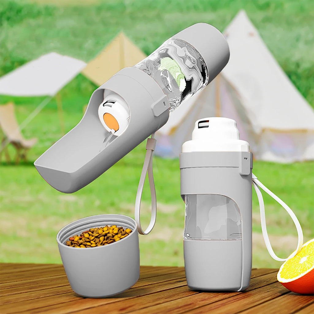 PicnicPaws 2-in-1 Travel Bottle & Food Container