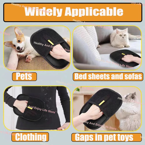 CozyTouch Double-Sided Pet Grooming Gloves