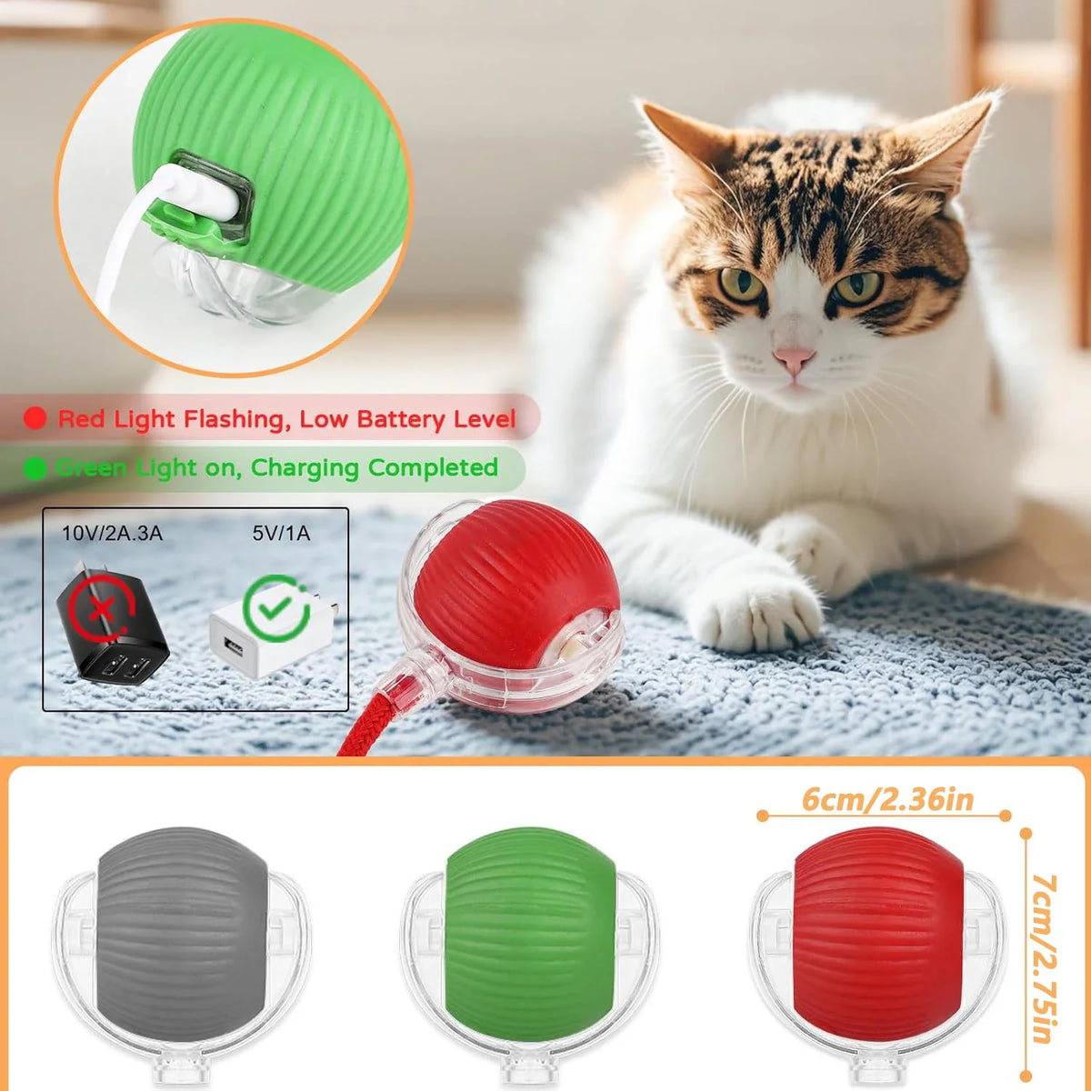 PetNest JollyBall Interactive Cat Toy